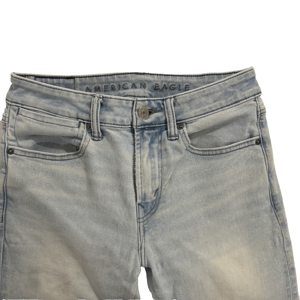 American Eagle Jeans Men's 29x32 Light Wash Air Flex Temp Tech Athletic Skinny - Picture 2 of 12